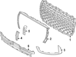 PJ7Z17B968AA - : Outer Grille for Lincoln: Corsair Image