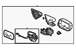 76250S6MC42ZJ - Body: Mirror Assembly for Acura Image