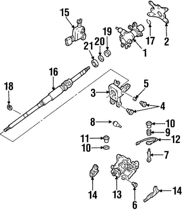 9038910024 - : Steering Column Housing Support Sleeve for Lexus Image