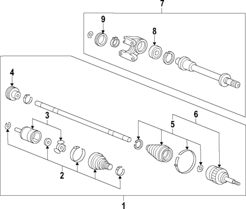 Axle Shafts & Joints for 2011 Honda Fit #1