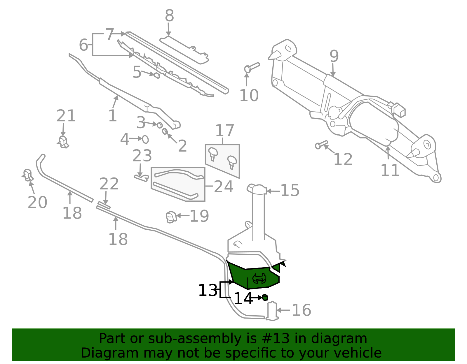 2003-2005 Hyundai Tiburon Washer Fluid Reservoir 98620-2C000 | MotorMotor