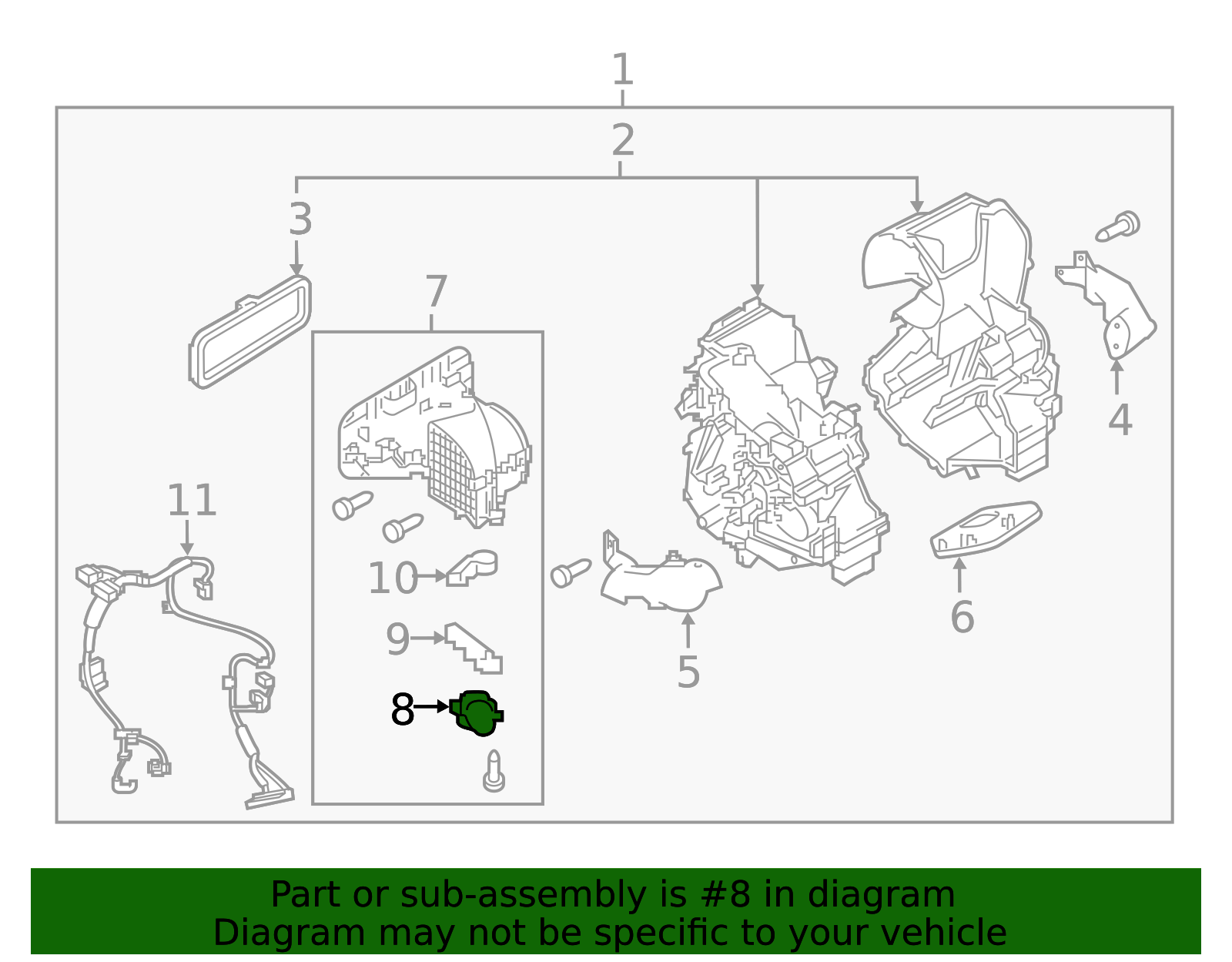 2014-2023 Nissan A/C Door Actuator 27751-4BU1A | Parts for Nissans
