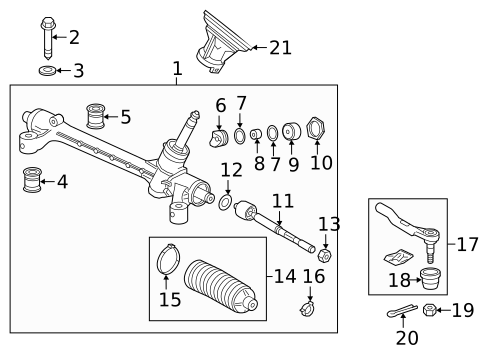 Steering Gear & Linkage for 2021 Honda HR-V #0