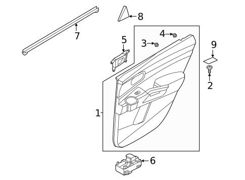 Rear Door for 2022 Kia Sorento #2