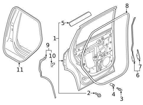 Door & Components for 2022 Audi RS6 Avant #3