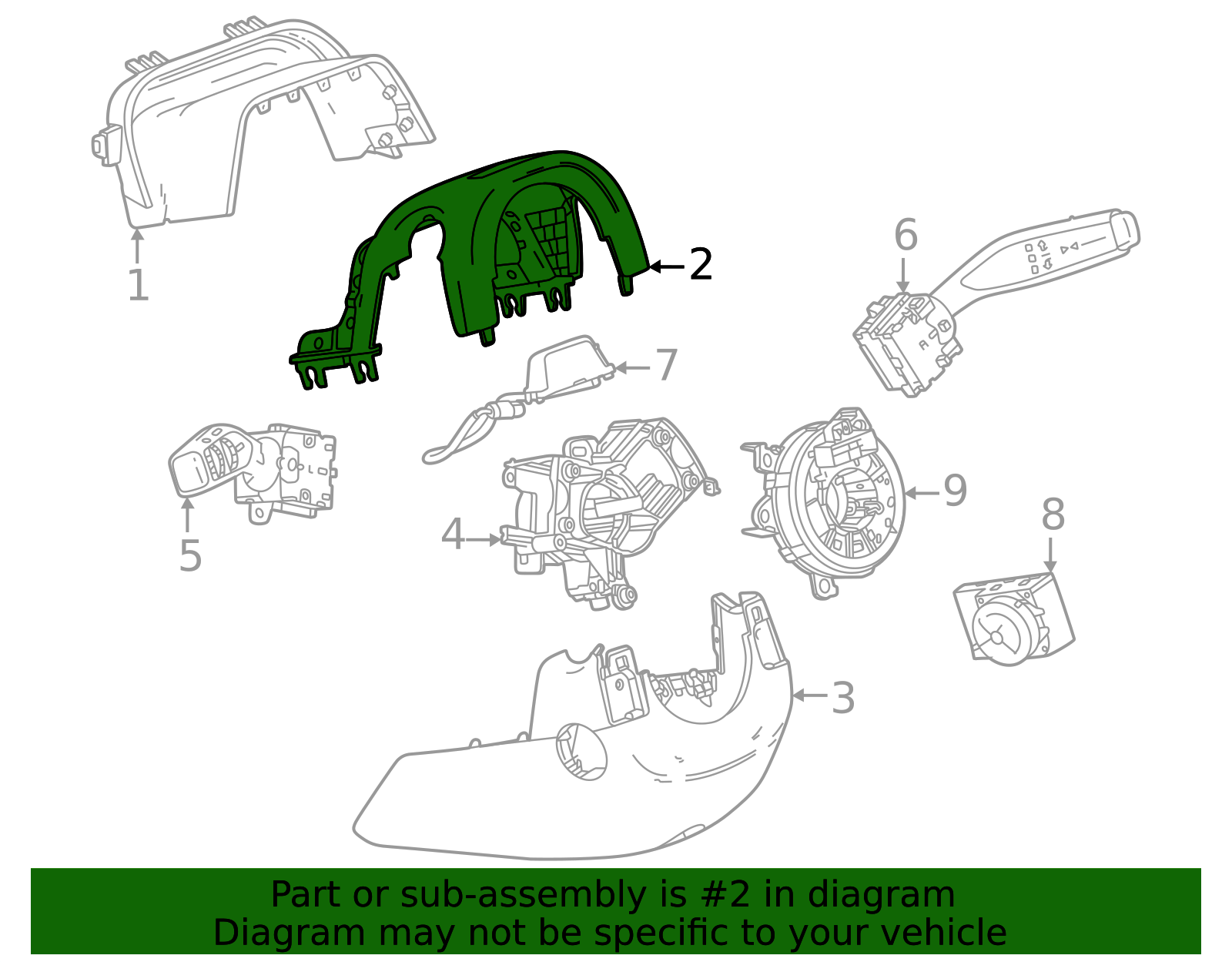 Upper Column Cover 85610549 | OEM Parts Online