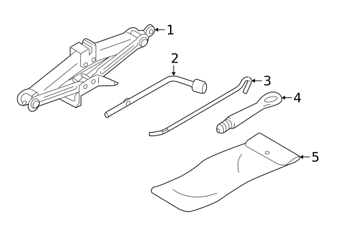 Jack & Components for 2020 Mitsubishi Mirage G4 #0