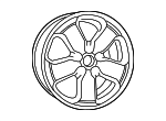 1HX65AAAAC - : Wheel, Alloy for Jeep: Grand Cherokee Image