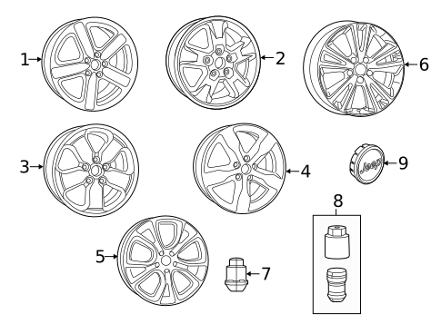Wheels for 2012 Jeep Grand Cherokee #0