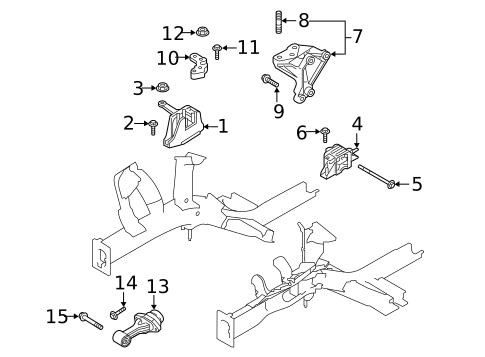 Engine & Trans Mounting for 2022 Kia Forte #1