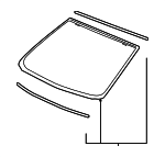 92420266 - Body: Windshield for Chevrolet: Caprice Image