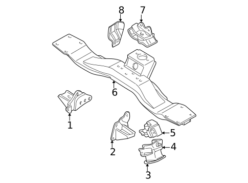 Engine & Trans Mounting for 1998 Mitsubishi Montero Sport #1
