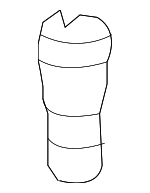 75450SAA013 - Body: Pressure Vent for Honda: Element, Fit, HR-V, Pilot, Ridgeline Image