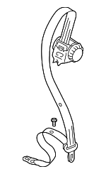 95580305313FZC - : Center Seat Belt for Porsche: Cayenne Image