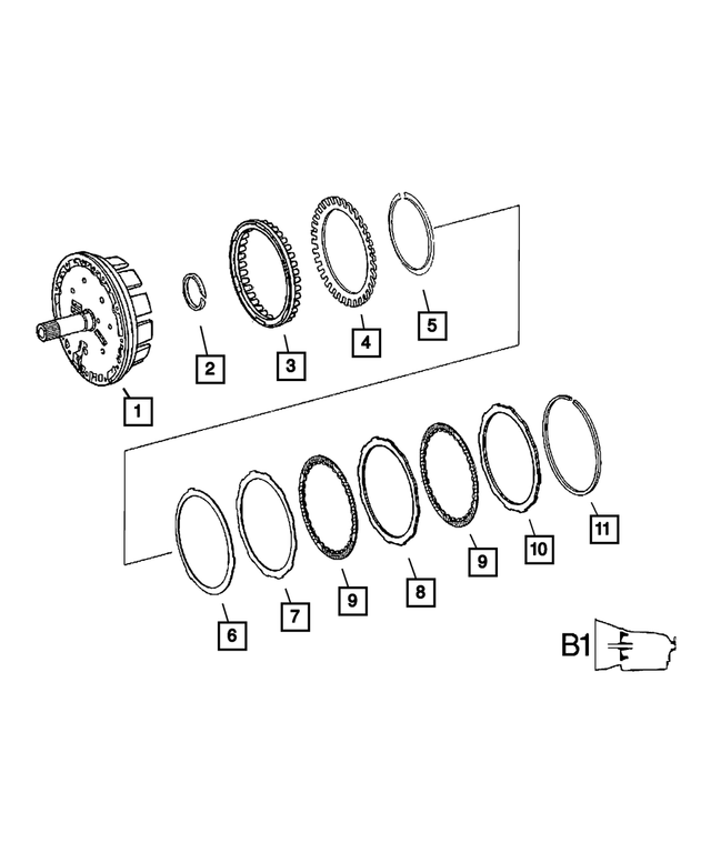 5138365AA - Automatic Transmission 5 Speed [DGZ]: Outer Carrier Holding Clutch for Mopar Image