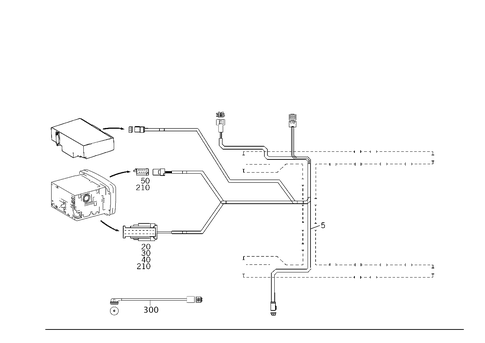 Cable Harness for Comtrol Display System Oms for 2002 Mercedes-Benz C 320 #0
