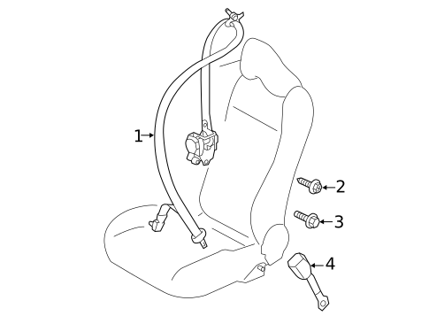 Seat Belt for 2019 Subaru BRZ #0