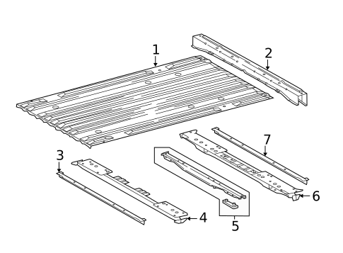 Floor - Pick UP Box for 2020 Toyota Tundra #0