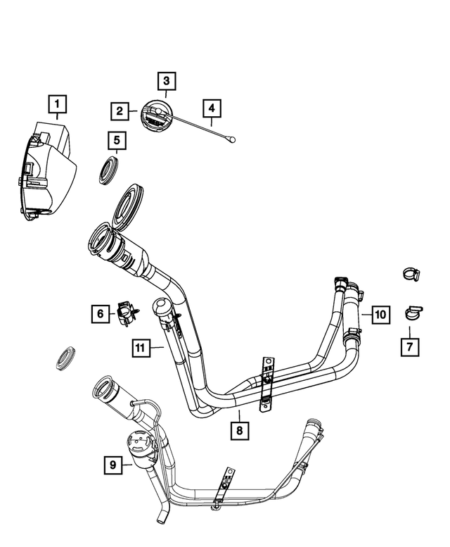 52129228AE - Fuel: Fuel Hose for Mopar Image
