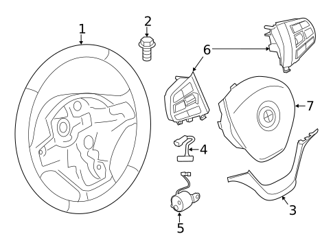 Steering Wheel & Trim for 2015 BMW 228i #2