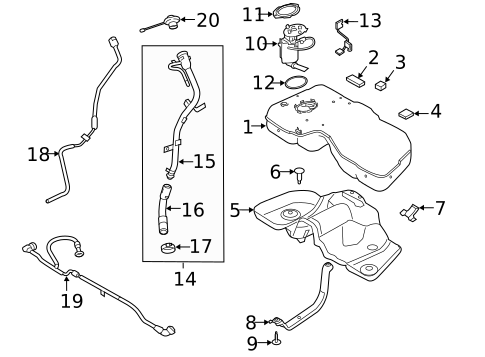 Fuel System Components for 2020 Jaguar E-Pace #0
