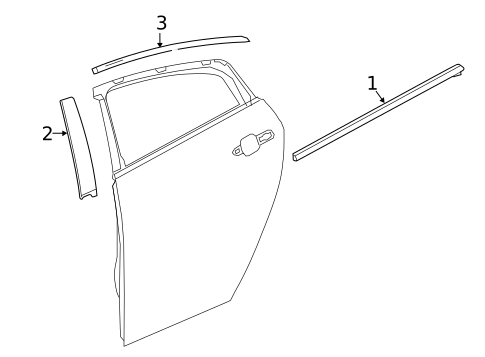 Exterior Trim - Rear Door for 2018 Chevrolet Volt #0