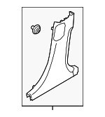 85845B0000WK - Body: Lower Center Pillar Trim for Kia: Forte, Forte5 Image