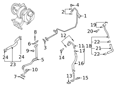 Turbo Charger for 2022 Hyundai Santa Fe #0