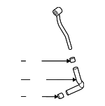 282502S300 - Fuel System: Turbocharger Coolant Line for Hyundai Image