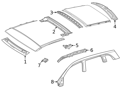 Roof & Components for 2021 Mercedes-Benz GLA35 AMG #0