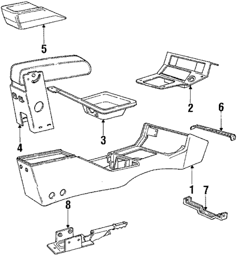 Console for 1984 Ford EXP #0