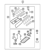 68294132AB - 5.7L Gas; Engine: Long Block Engine Gasket Kit for Mopar Image