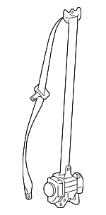 7321053451C0 - : Seat Belt Lap And Shoulder Belt for Lexus: IS200t, IS250, IS300, IS350 Image