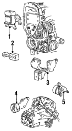 22146741 - Engine: Motor Mount for Buick: Skylark | Chevrolet: Beretta | Oldsmobile: Achieva | Pontiac: Grand Am Image