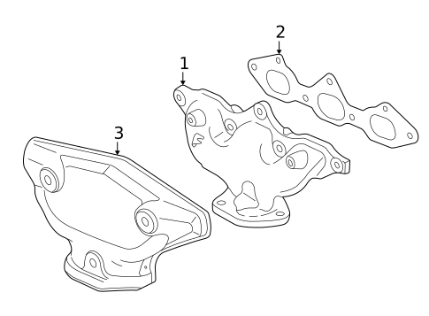 Exhaust Manifold for 2004 Honda Odyssey #0