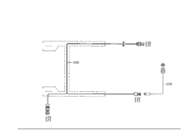 2035408805 - Electrical Equipment and Instruments: Wiring Harness for Mercedes-Benz: C230, C240, C280, C32 AMG, C320, C350, C55 AMG Image image