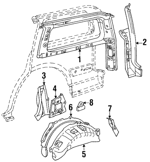 Inner Structure for 1996 Lexus LX450 #0