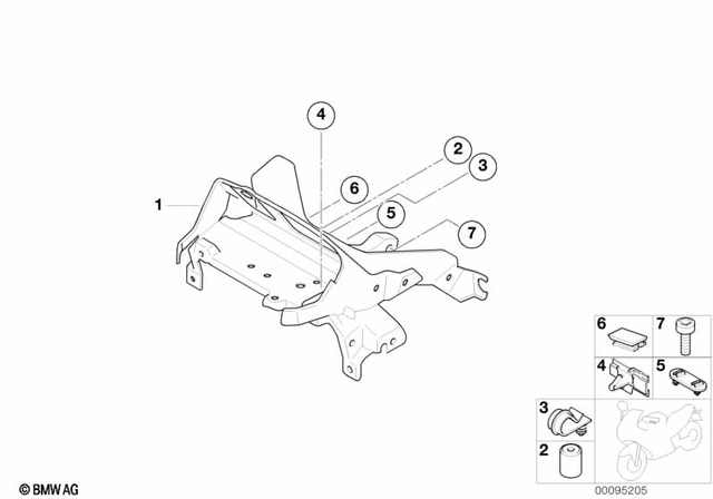 62117663112 - Frame and Mounting Parts: Rubber Grommet -  for BMW-Motorrad Image