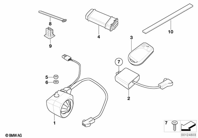 7147575163 - Audio, Navigation, Information Systems: Self-Locking Hex Nut - M6 ZNNIV si for BMW-Motorrad Image