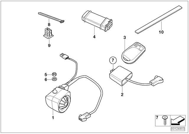 7147575163 - Audio, Navigation, Information Systems: Self-Locking Hex Nut - M6 ZNNIV si for BMW-Motorrad Image