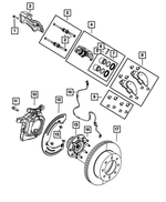 R8049151AC - Brakes: Disc Brake Caliper Assembly, Remanufactured, Left for Mopar Image