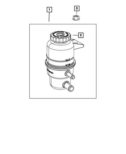 Power Steering Pump and Reservoir for 2016 Chrysler Town & Country #1