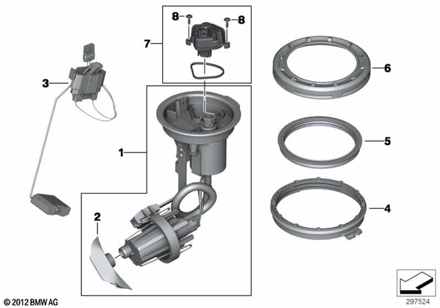 16148357969 - : Fuel Pump Assembly for BMW-Motorrad Image