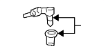 74886SDAA01 - Body: Trunk Lock Cylinder And Key for Honda Image