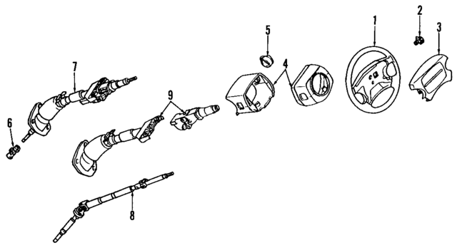 4847010Y00 - Steering: Shroud for INFINITI: J30 Image