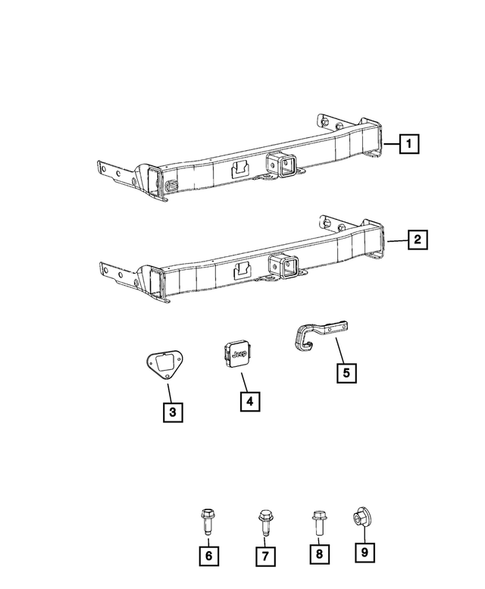 Trailer Tow and Tow Hooks for 2025 Jeep Compass #1