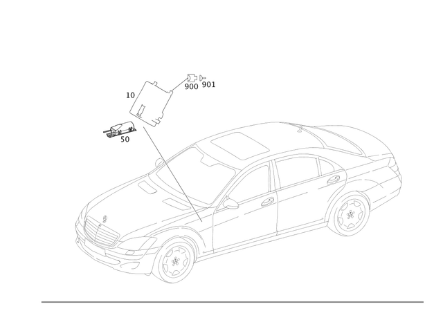9820404 - Electrical System: Condensor for Mercedes-Benz: 250, 300S, S350, S400, S500, S550, S600, S63 AMG Image image