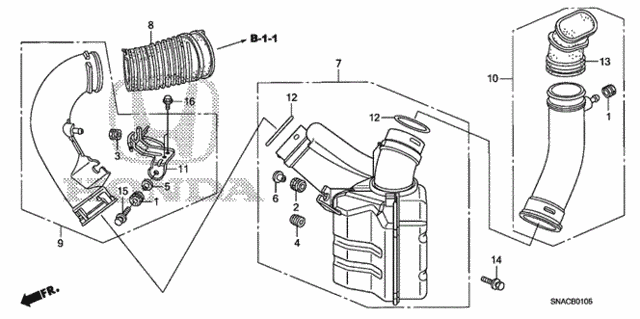 Resonator Chamber (2.0L) (1) for 2011 Honda Civic #0