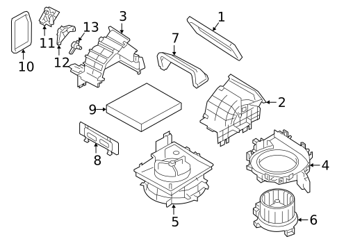 Blower Motor & Fan for 2021 Subaru Impreza #0