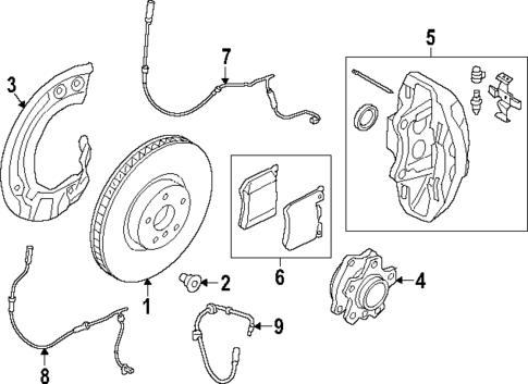 Front Brakes for 2025 BMW 740i #1